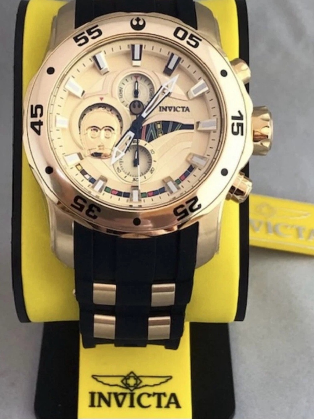 Invicta Star Wars C3P0 Limited Edition Gold Chronograph